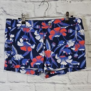 J. Crew Floral Shorts - Navy and Red